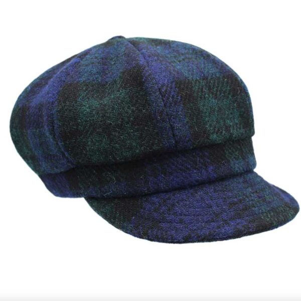Harris Tweed Damenmütze Black Watch