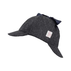 Harris Tweed Deerstalker Hut Watson Gunmetal Grau