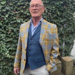 Harris Tweed Sakko ''London'' Im Amber Check