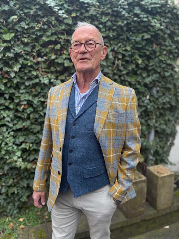 Harris Tweed Sakko ''London'' Im Amber Check