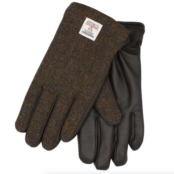 Harris Tweed Handschuhe, Braun