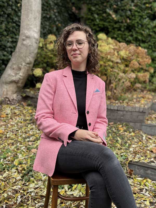 Harris Tweed Damenjacke Rosa Twill