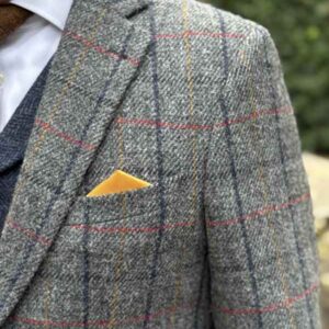 Harris Tweed Sakko ''London'' In Anthra Check