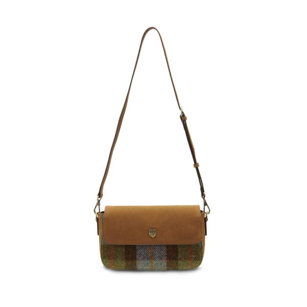 Harris Tweed Clutch, The Caithness, Islander, Kastanienblaues Tartan