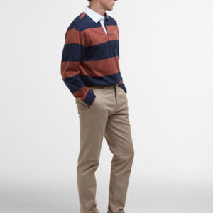 Barbour Rugby Polo Navy Rust