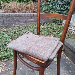 Harris Tweed Hose ''Mr. Miller " In Walnut Check