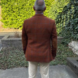 Harris Tweed Sakko London In Rust Overcheck