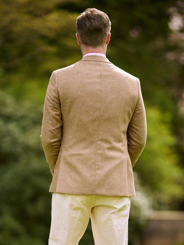 Wellington Sommer Sakko Aus Seide Beige