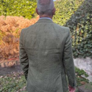 Herren Leinen Sakko ''London So'' In Oliv
