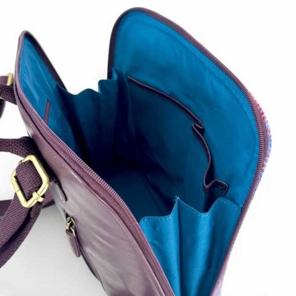 Harris-Tweed-Rucksack in Pastellrosa