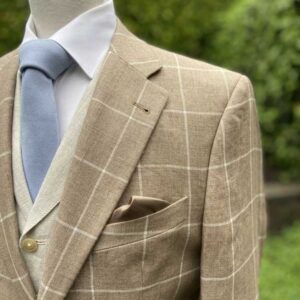 Sommersakko im Beige Check