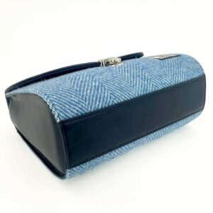 Harris Tweed Mini-Tagestasche in Himmelblau