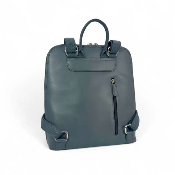Harris Tweed Rucksack in Türkis-Fischgrätmuster
