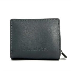 Harris Tweed Trifold Geldbörse, Türkis Mit Fischgrätmuster