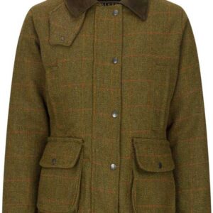 Derby Tweed Hazelwood Damen-Schießjacke Dunkelgrün