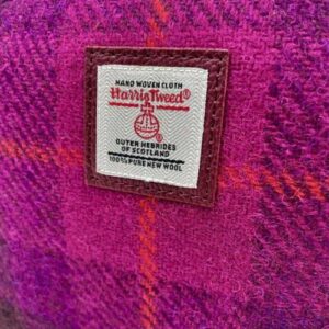 Harris Tweed Kosmetiktasche in Lila Karo
