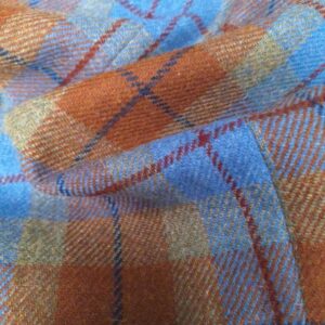 Harris Tweed Weste ''Wales'' In Gold Tartan