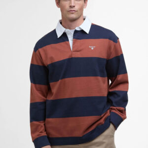 Barbour Rugby Polo Navy Rust