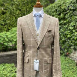 Sommersakko im Beige Check