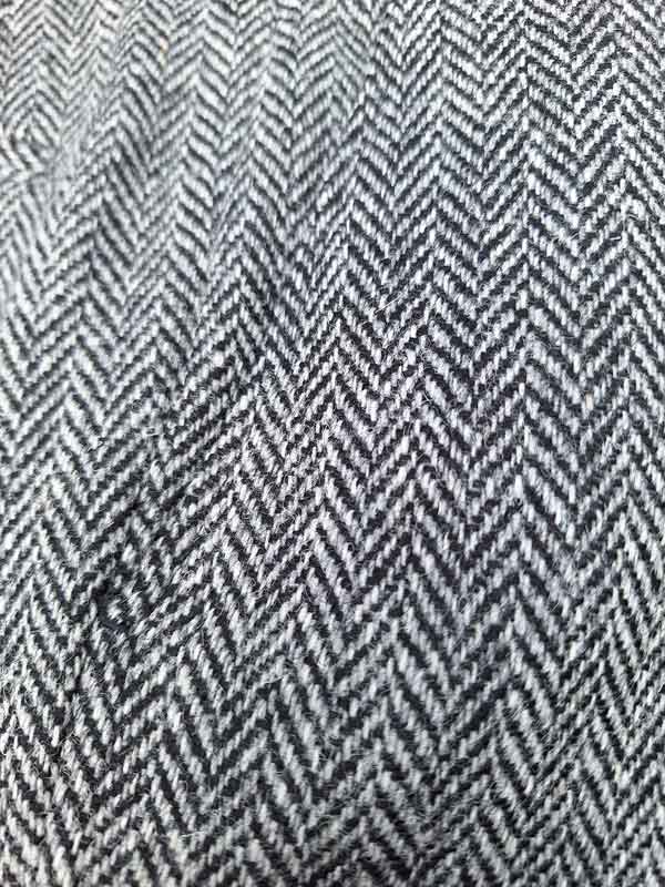Harris Tweed Hose ''Mr. Miller " Im Black Herringbone