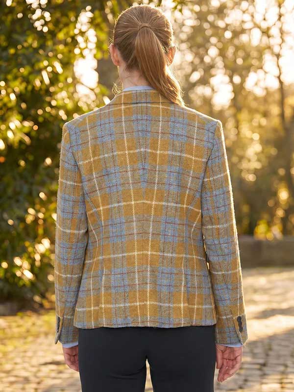 Harris Tweed Damen Sakko Ocre Check