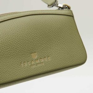 Harris Tweed Schultertasche, The Ailsa, Dunkelgrünes Fischgrätmuster