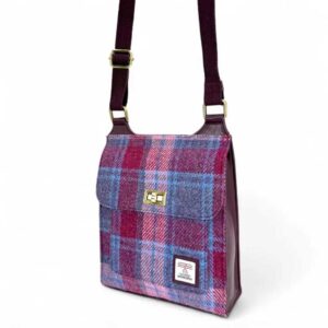 Harris Tweed Satchel Bag in Pastellrosa