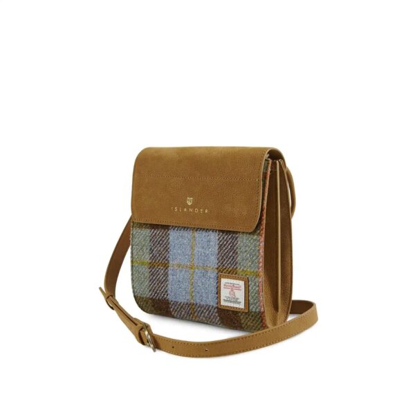 Harris Tweed Clutch, The Eilidh, Islander, kastanienblauer Tartan