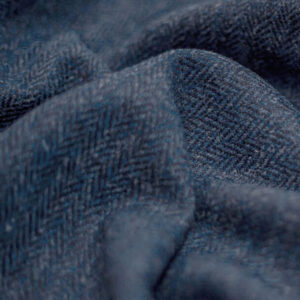 Damen Harris Tweed Weste "Lea" In Blue Herringbone
