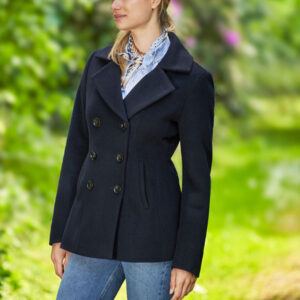 Damen Cabanjacke „Leonie“ Aus Woll-Kaschmir-Mix In Navy