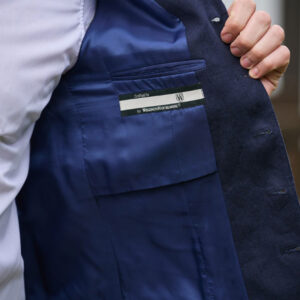 Herren Leinenweste ''Wales'' In Navy