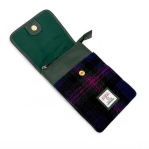 Harris Tweed Mini-Umhängetasche im Baird-Karo-Muster