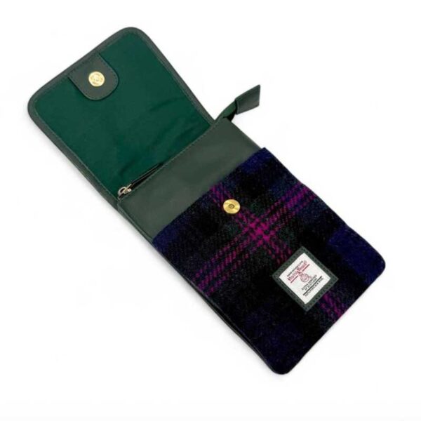 Harris Tweed Mini-Umhängetasche im Baird-Karo-Muster