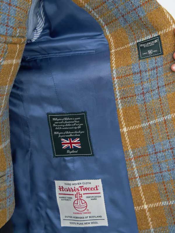 Harris Tweed Damen Sakko Ocre Check
