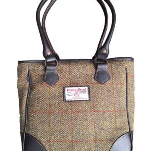 Harris Tweed Shire Henkeltasche – Senf