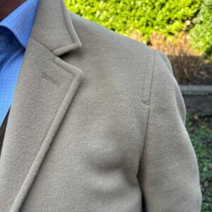 Herrenmantel ''Howard'' In Desert Camel Aus Woll-Kaschmirmix