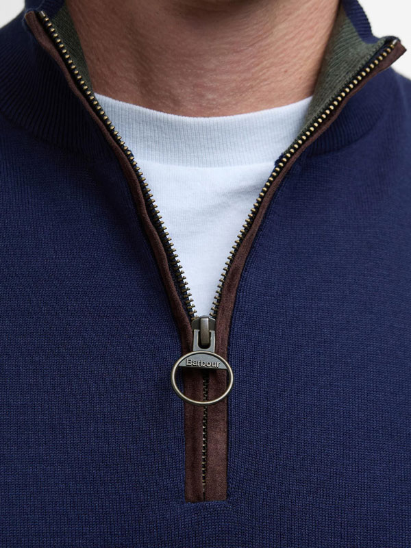 Barbour Pullover Bayfield Half-Zip Navy