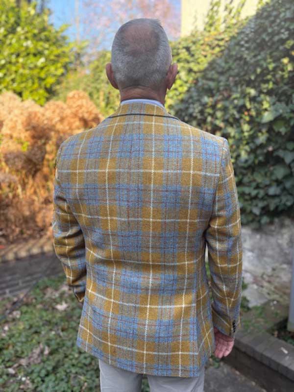 Harris Tweed Sakko ''London'' Im Amber Check