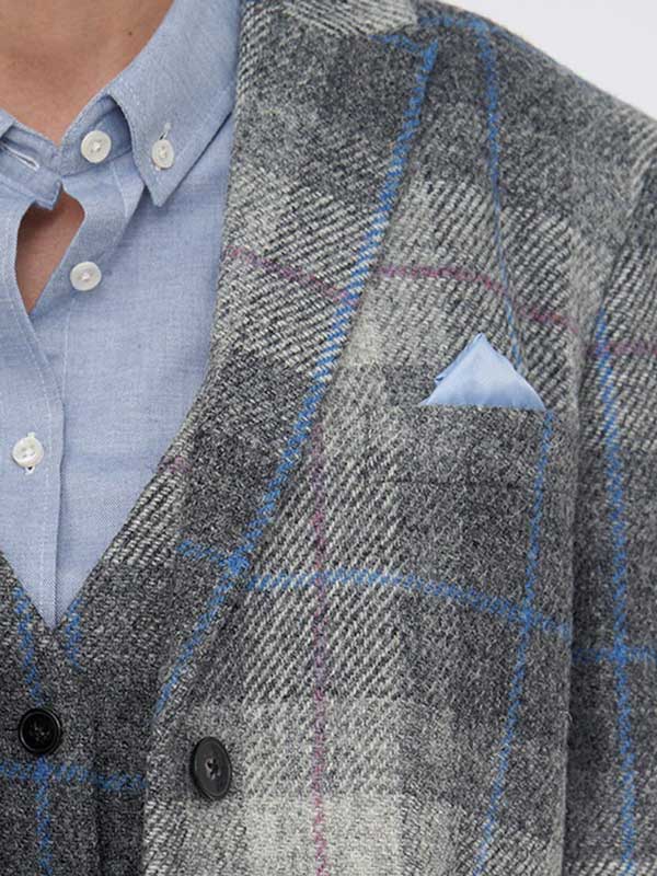 Harris Tweed Damenjacke Ladiesclub im Queen-Karo-Muster