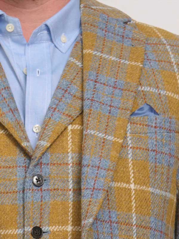 Harris Tweed Sakko ''London'' Im Amber Check