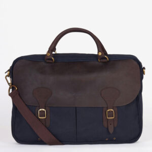 Barbour Aktentasche Wax Leather Briefcase Navy