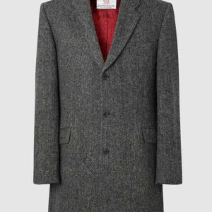 Harris Tweed Murdo Coat - Charcoal