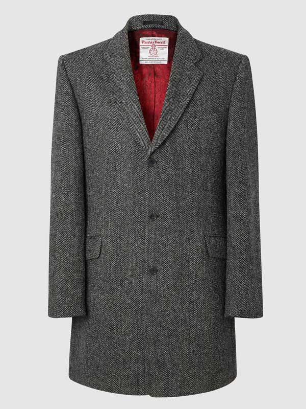 Harris Tweed Murdo Coat - Charcoal