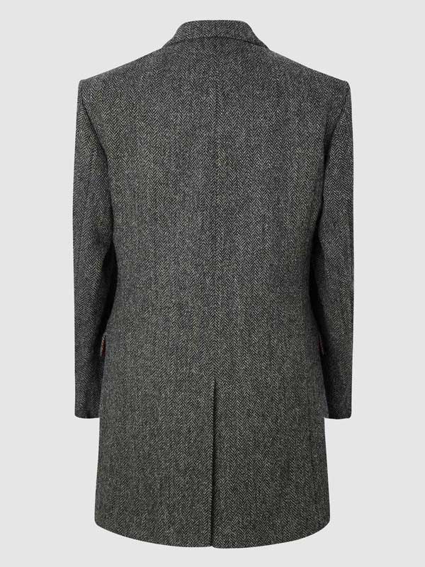 Harris Tweed Murdo Coat - Charcoal