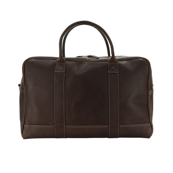 Harris Tweed Lederen Reisetasch, Finsbay Holdall