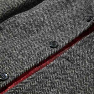 Harris Tweed Murdo Coat - Charcoal