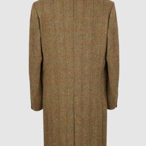 Harris Tweed Chelsea Overcoat - Mustard