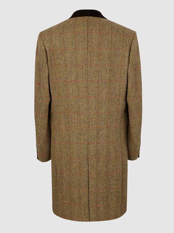 Harris Tweed Chelsea Overcoat - Mustard