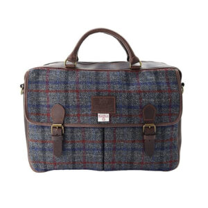 Harris Tweed Tas, Finsbay Leather Briefcase