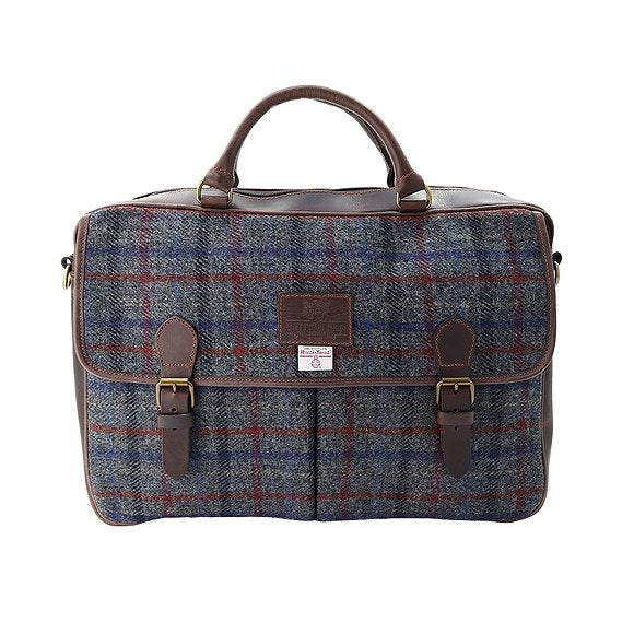 Harris Tweed Tas, Finsbay Leather Briefcase